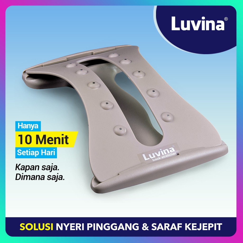 Luvina Back + Neck Stretcher / Alat Terapi Nyeri Leher &amp; Pinggang