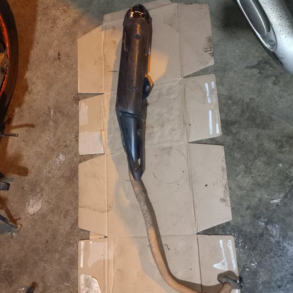 knalpot kenalpot standar ori original yamaha jupiter mx king 150 2pv copotan bekas