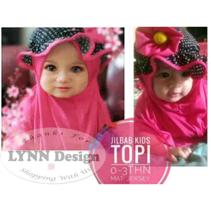 Jilbab Hijab Yasna/ Pashmina Bayi Anak 0- 3 tahun_Lynn Design