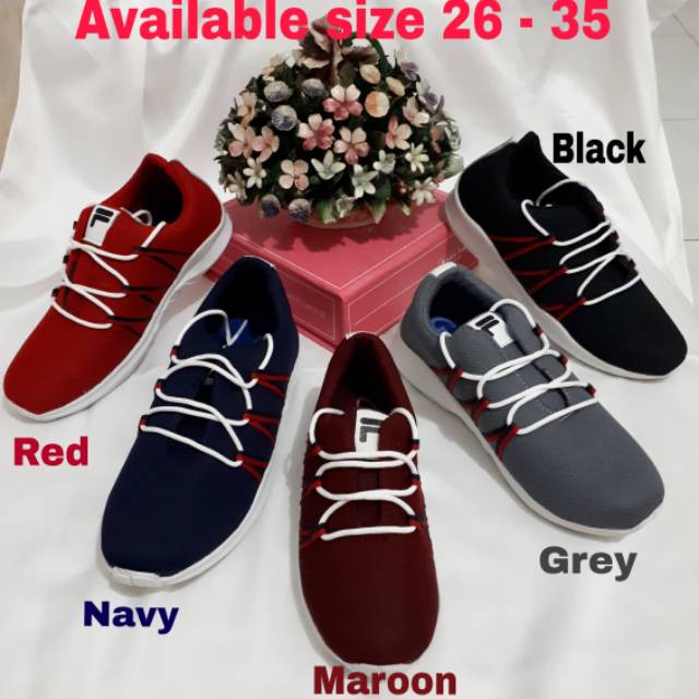 SEPATU ANAK LAKI2 & PEREMPUAN " FILA "