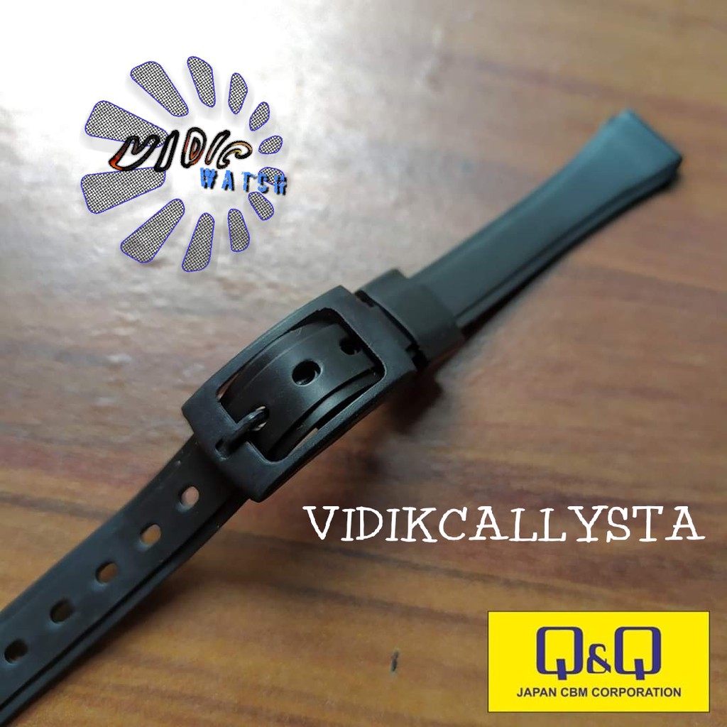 Strap Tali Rubber Karet 12mm Q&amp;q Qq Qnq Strap 12mm