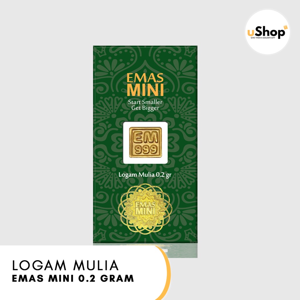 Emas Mini Logam Mulia 0.2 gram MiniGold