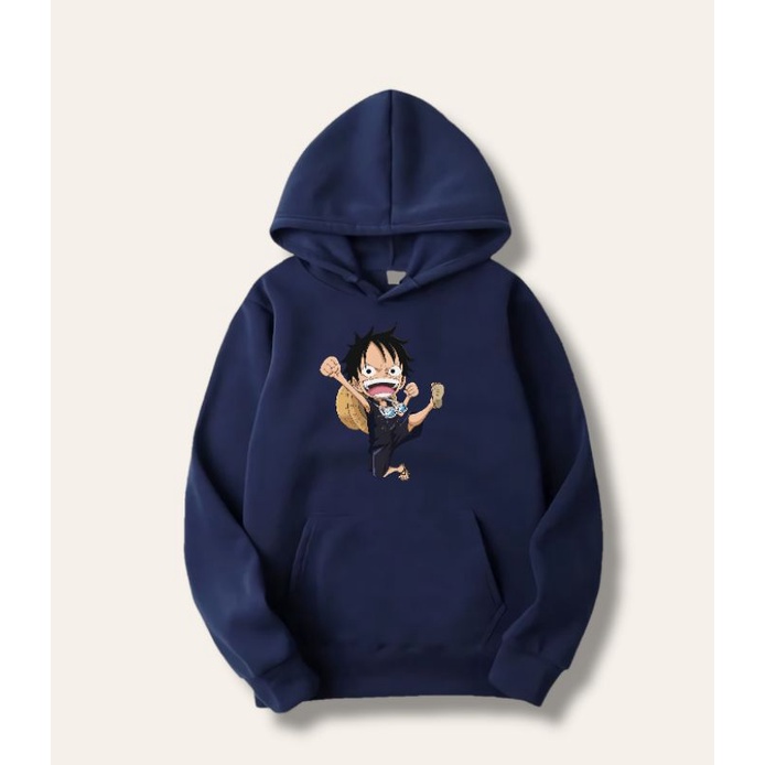 HOODIE HUDY HUDI  ANAK LAKI-LAKI PEREMPUAN  COWOK CEWEK ANIME JEPANG ONE PIECE LUFFY BAJAK LAUT USIA