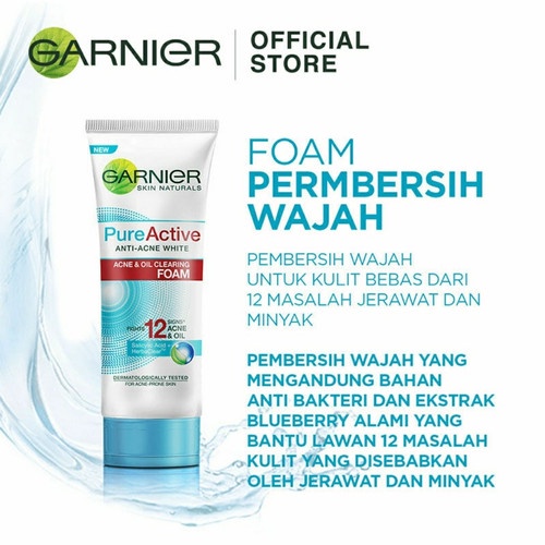 Garnier Pure Active / Garnier Pure Active Anti Acne Foam &amp; Scrub / Pure Active Sensitive / Pure Active Matcha Deep Clean