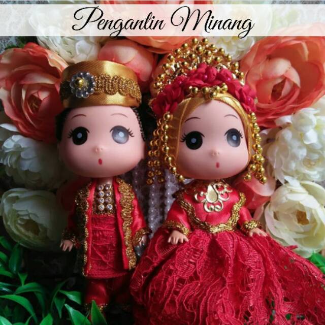 Boneka pengantin adat / tradisional nusantara