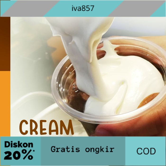 

PROMO PREMIUM Cheese Cream / Cheese Tea Cream 1Kg / Cheese Tea Foam Powder GRATIS ONGKIR
