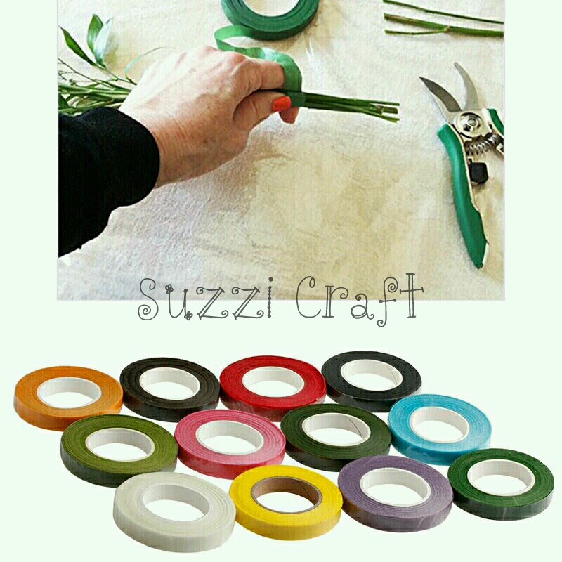 Flower tape, Floral tape, selotip daun 30 yard