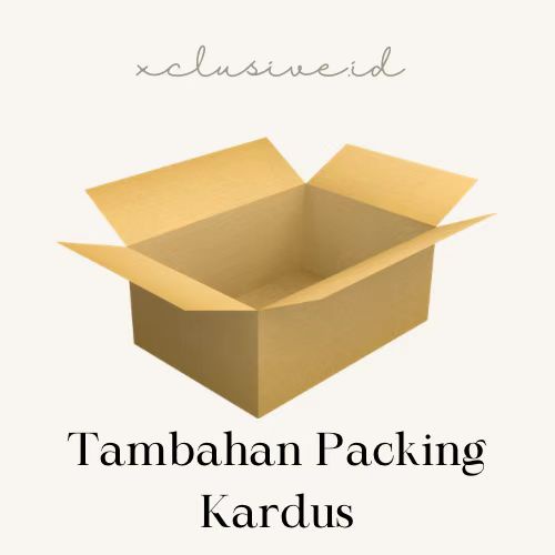 

Tambahan packing kardus dan extra bubble wrap extra aman