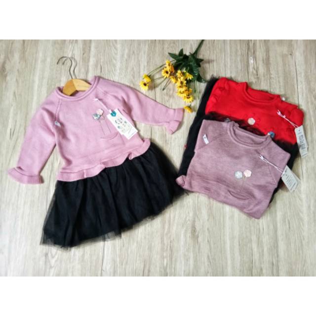 RAJUT ANAK ROK TUTU PREMIUM/ DRESS ANAK PEREMPUAN / BAJU ANAK IMPORT/ RAJUT ANAK PREMIUM/ BAJU ANAK