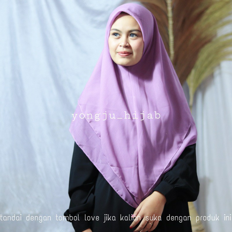 khimar syari 2 layer hijab dua layer belasquare jilbab instan bellasquare non pet kerudung termurah