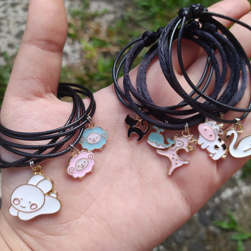 BRACELET MOON & STAR / GELANG BULAN BINTANG COUPLE PERSAHABATAN BESTIE UNIK MURAH-8