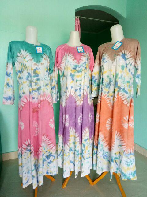 Gamis Kaos Pelangi Gitsya Ori Ziray Batik Jumbo Premium