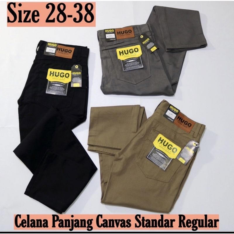 CELANA PANJANG REGULER CANVAS PREMIUM /CELANA PANJANG PRIA REGULER