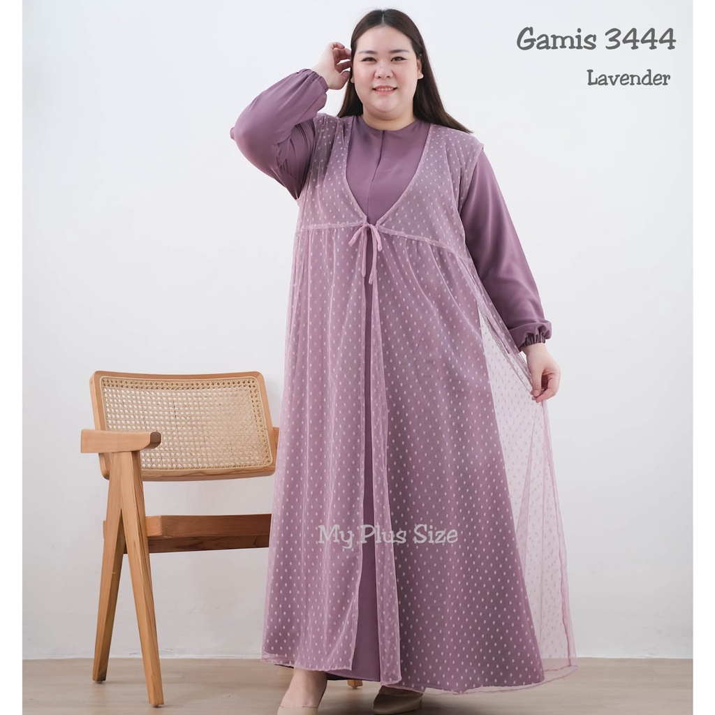 Gamis Tile Dot Jumbo 3444, Ld 130 &amp; 145 cm