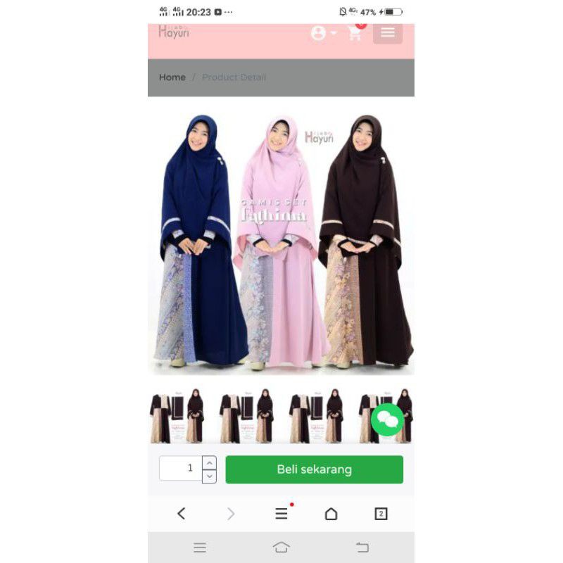 gamis set fathima hayuri