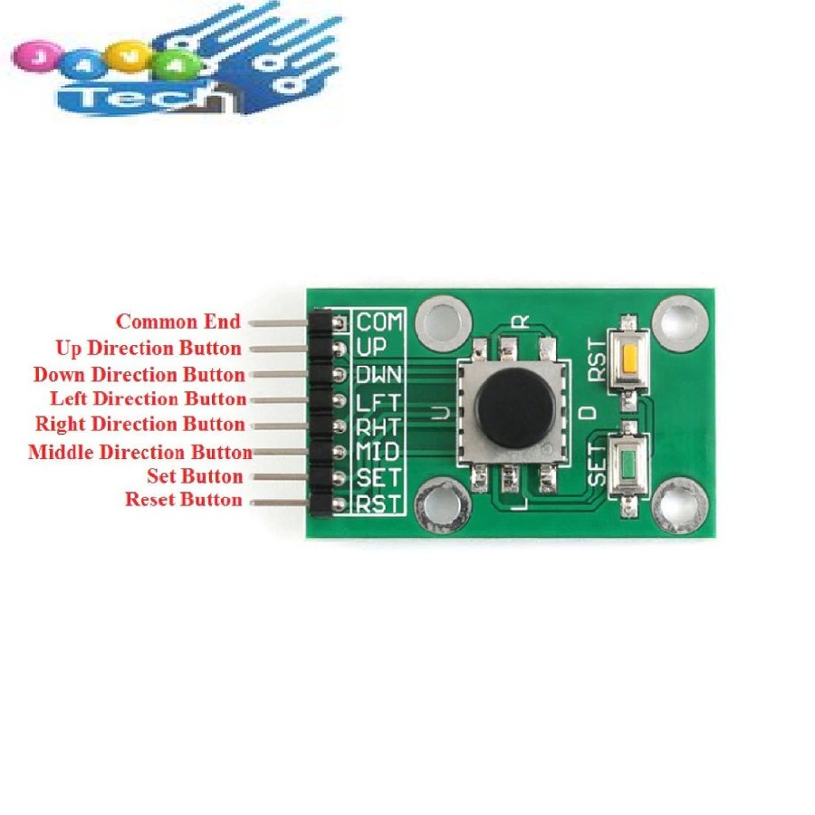 Modul Tombol Tekan Joystick 5D Lima Arah Navigasi