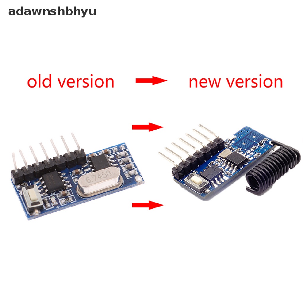 Adawnshbhyu 1Pc 433mhz rf receiver Belajar Kode decoder module 4channel Untuk 1527encoding