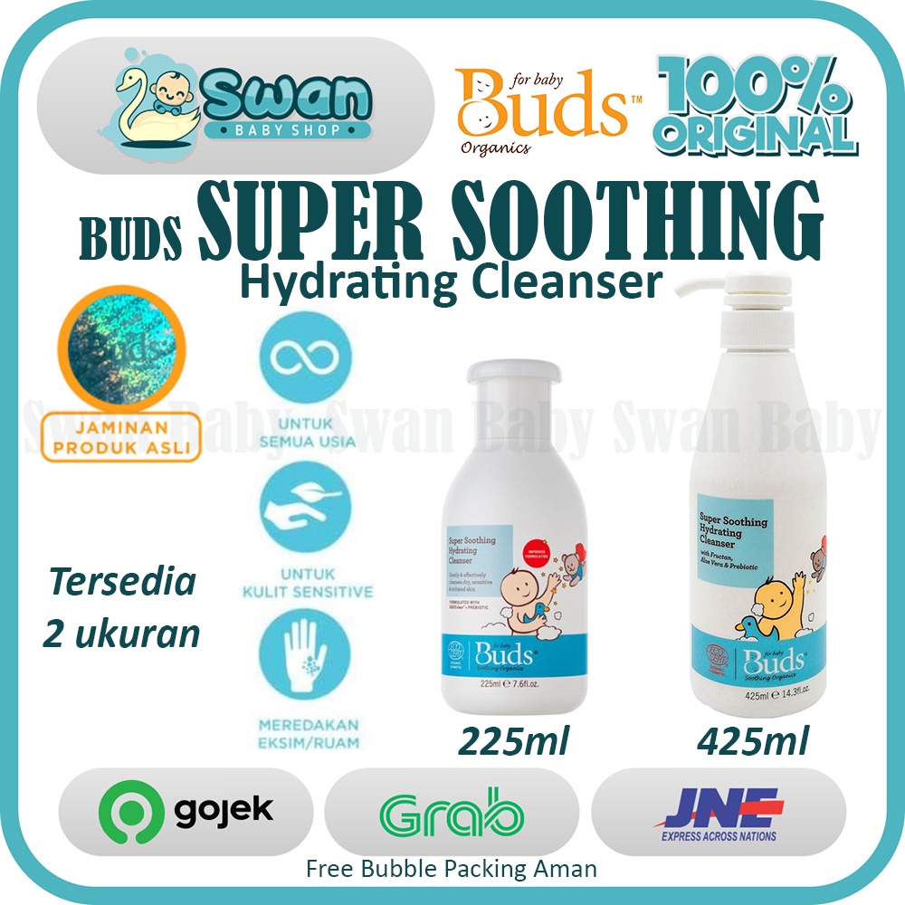 Buds Super Soothing Hydrating Cleanser - Sabun Shampoo 2in1 Kulit Sensitif Semua Ukuran