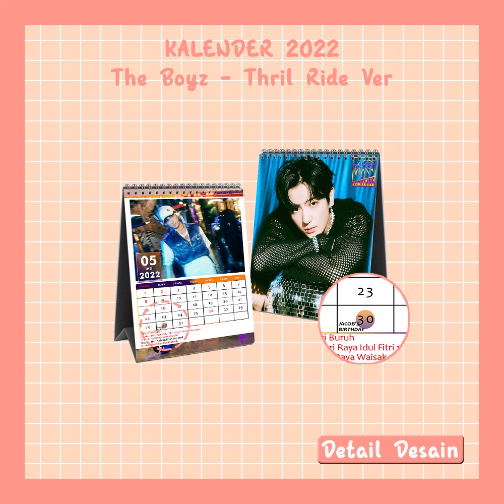 

P.O Kalender Meja 2022 | The Boyz - Thrill Ride Edition