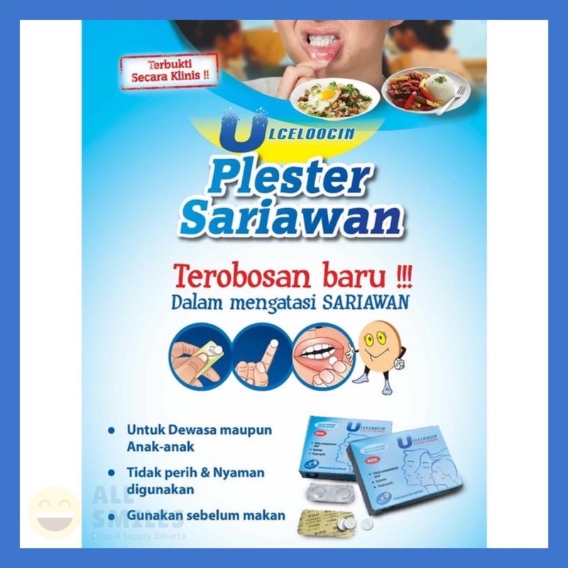 Dental plester sariawan ulceloocin / obat sariawan