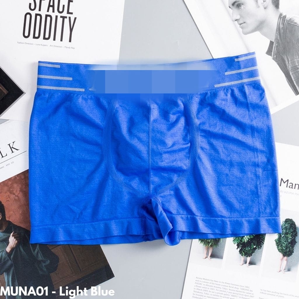 PAKAIAN DALAM PRIA MODEL BOXER WARNA CASUAL COMFY WEAR BAHAN NILON IMPORT MUNA01