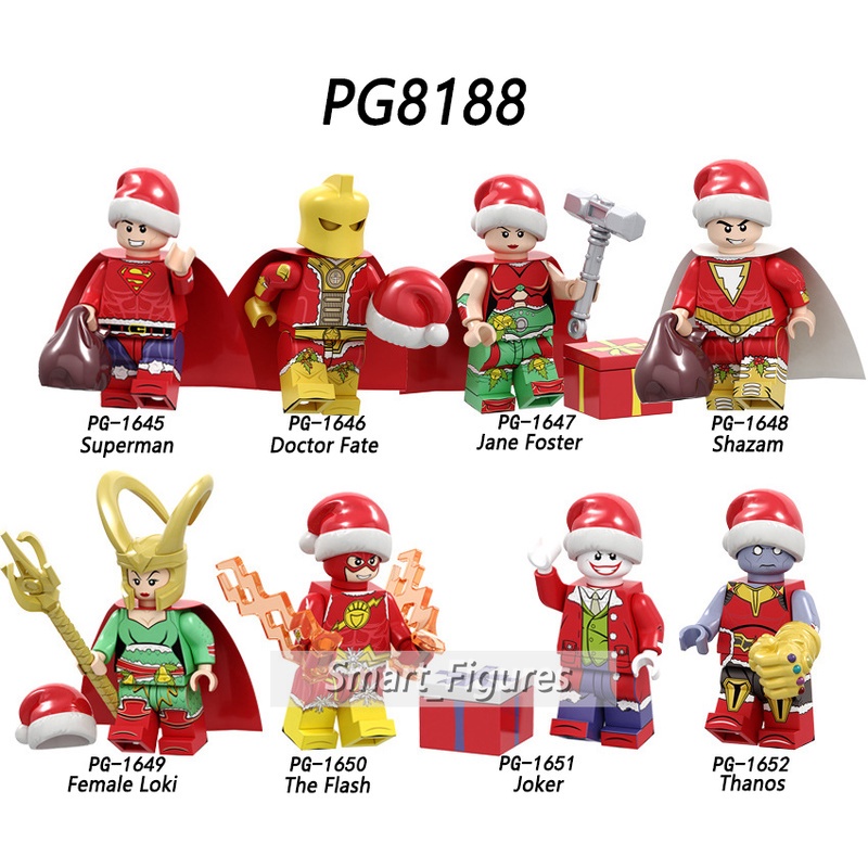 Pg8188 Mainan Action Figure Mini Model Thanos Female Loki Shazam Jane Foster Doctor Fate Untuk Hadiah Natal