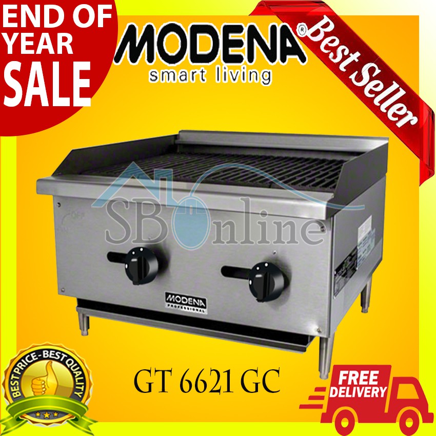 Kompor Gas Char Grill Lava Rock MODENA GT-6621 GC