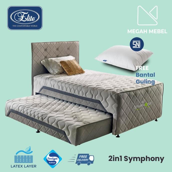 &<&<&<&] Elite Spring Bed 2in1 Bed Symphony with Latex