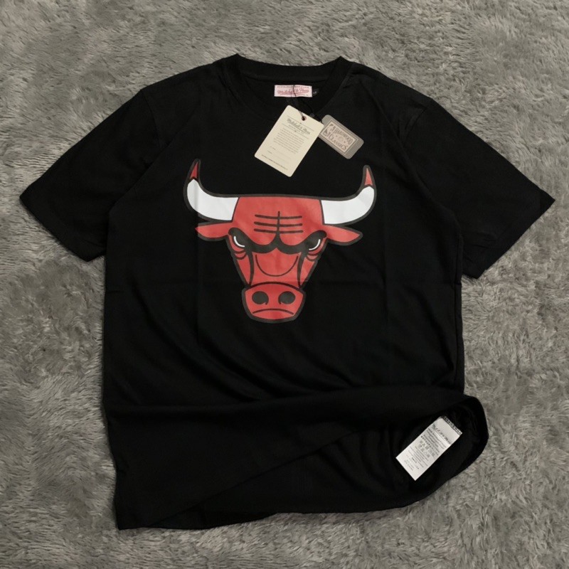 Kaos Tshirt NBA Jordan Bulls Mitchell &amp; Ness Fulltag &amp; Lebel