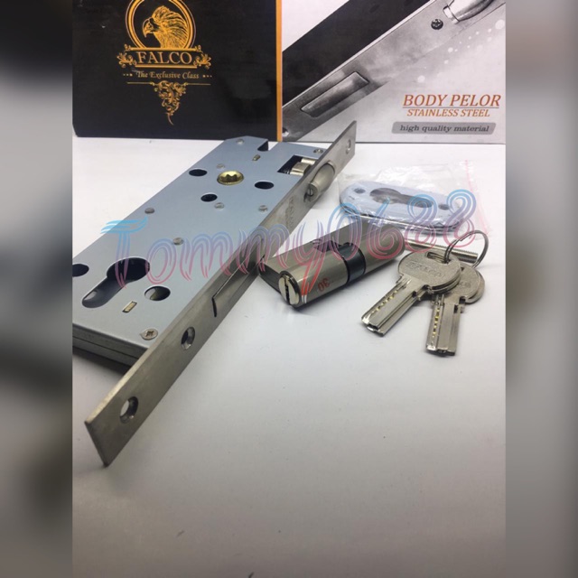Body kunci pelor / biasa tebal FALCO berkualitas untuk pintu kupu tarung murah bagus