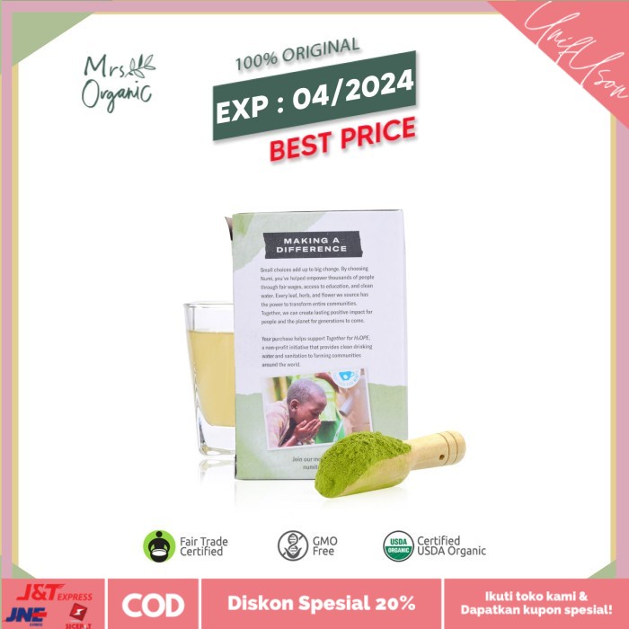 

⭐COD⭐ NUMI - Organic Matcha Toasted Rice Tea - 46.8g