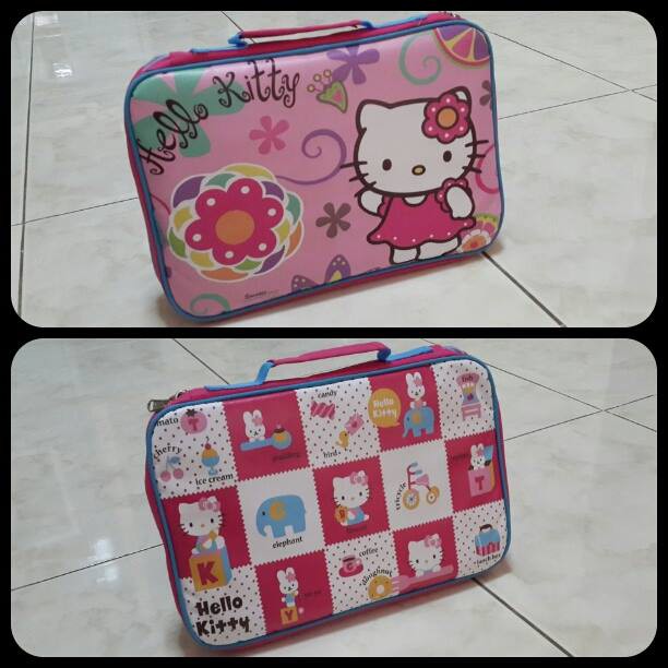 

School Kit & Tab Organizer (Skto) Tas Alat Tulis Sekolah Ipad Tab Tablet Anak Hello Kitty
