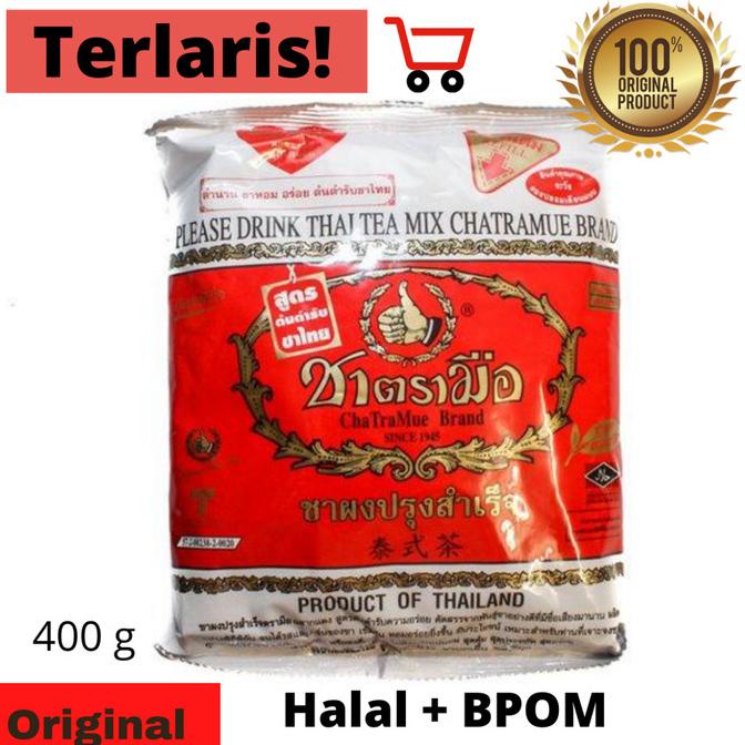 

[COD] Thai Tea Mix Number One Chatramue Brand 400 gram [COD]
