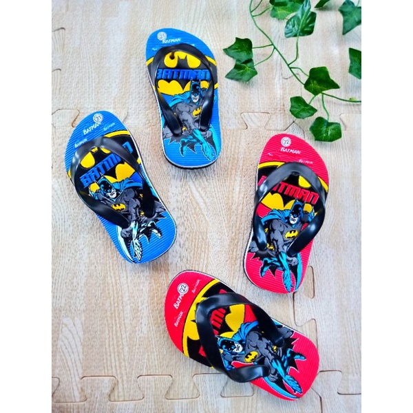 [Size 21-35] Sandal japit anak cowok 2-8 TAHUN karakter superhero BATMAN/ sendal jepit anak laki / sandal anak anak cowo / sendal jepit anak