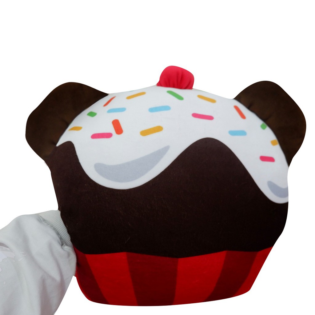 Bantal boneka cupcake snack makanan minuman istana boneka