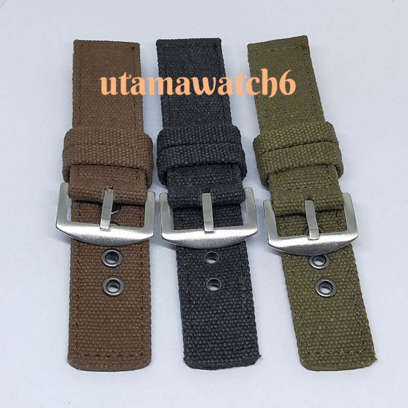 Tali jam tangan canvas Nato,strap kanvas Nato super Tebal