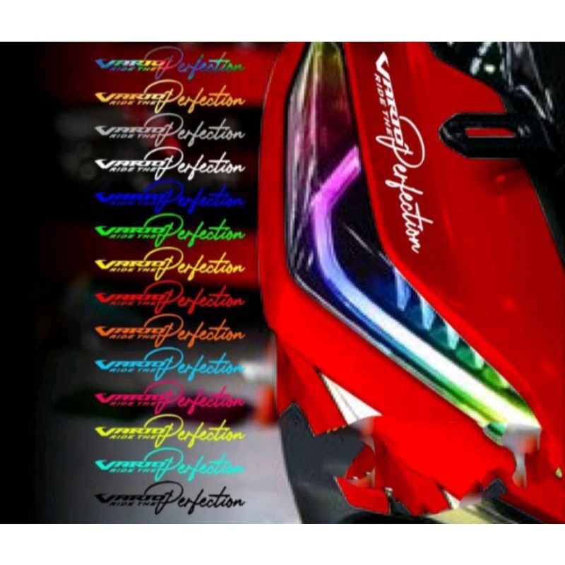 Stiker cutting nama body motor VARIO PERFECTION