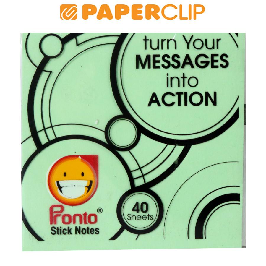 

STICK NOTE PRONTO 75X75 GREEN PASTEL