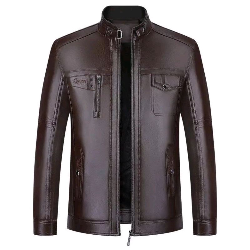 Jaket Kulit Pria Elegan Asli Original Domba Super