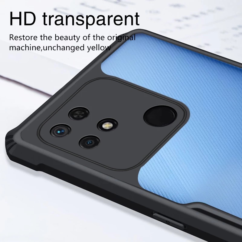 S/P- CASING Case Redmi 10c 2022 Hard Case Shockproof Fusion Armor Transparant Premim Casing Handphone REDMI 10C