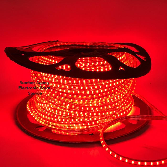 Stripled Merah Strip LED Terang Anti Air Waterproof