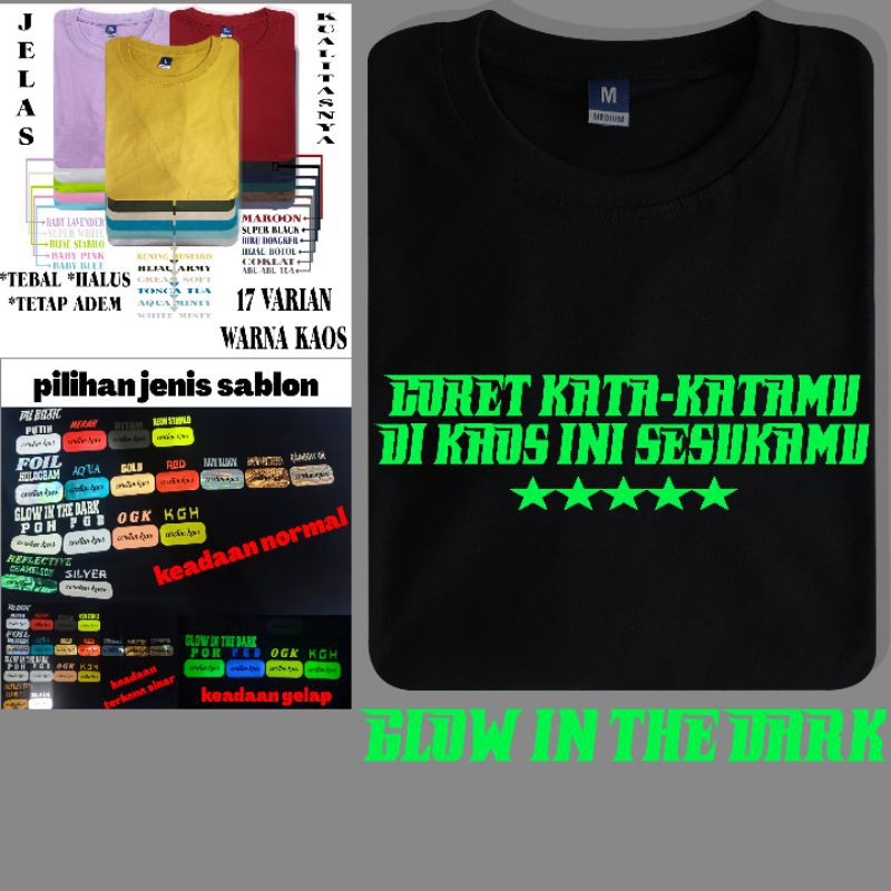 Pgh Putih Glow Hijau CostumbSatuan Tulisan Glow In The Pgh Putih Glow Hijau CostumbSatuan Tulisan Glow In The