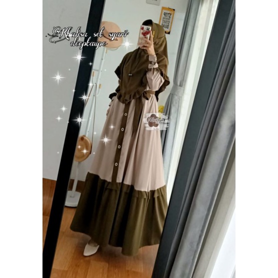 KHALISA SET SYARI / KHALISA GAMIS SET SYARI ATHATA EXCLUSIVE