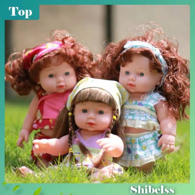 Boneka Bayi Perempuan Bahan Vinyl Silikon Lembut Bisa Berbicara