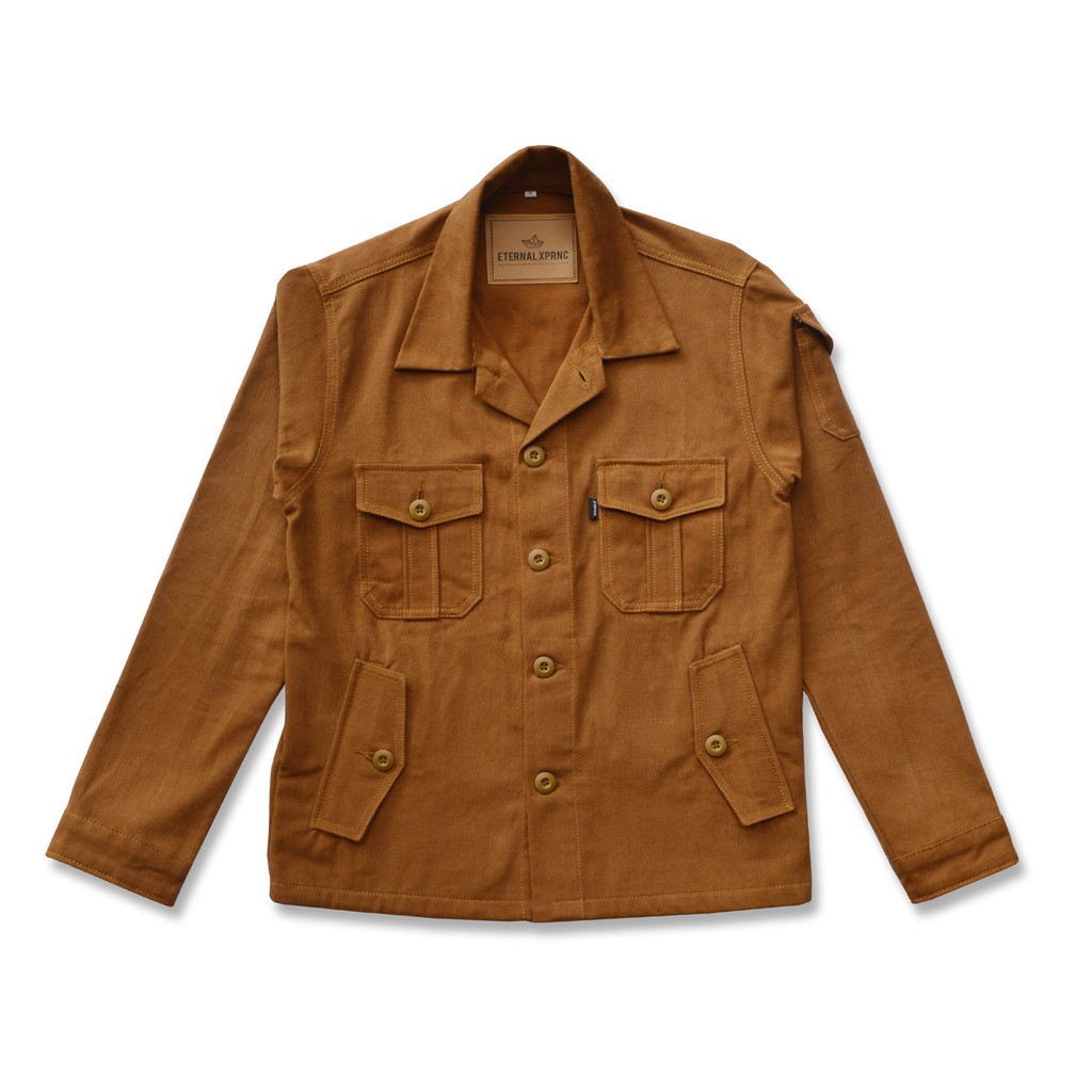 LEIKA FIELD JACKET CAMEL - TRUCKER JACKET