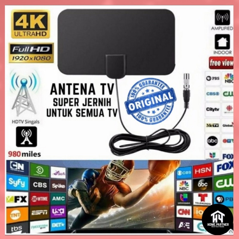 Antena TV (indoor) dalam ruangan TV Digital HD & Antena TV Tabung indoor Murah dan lengkap
