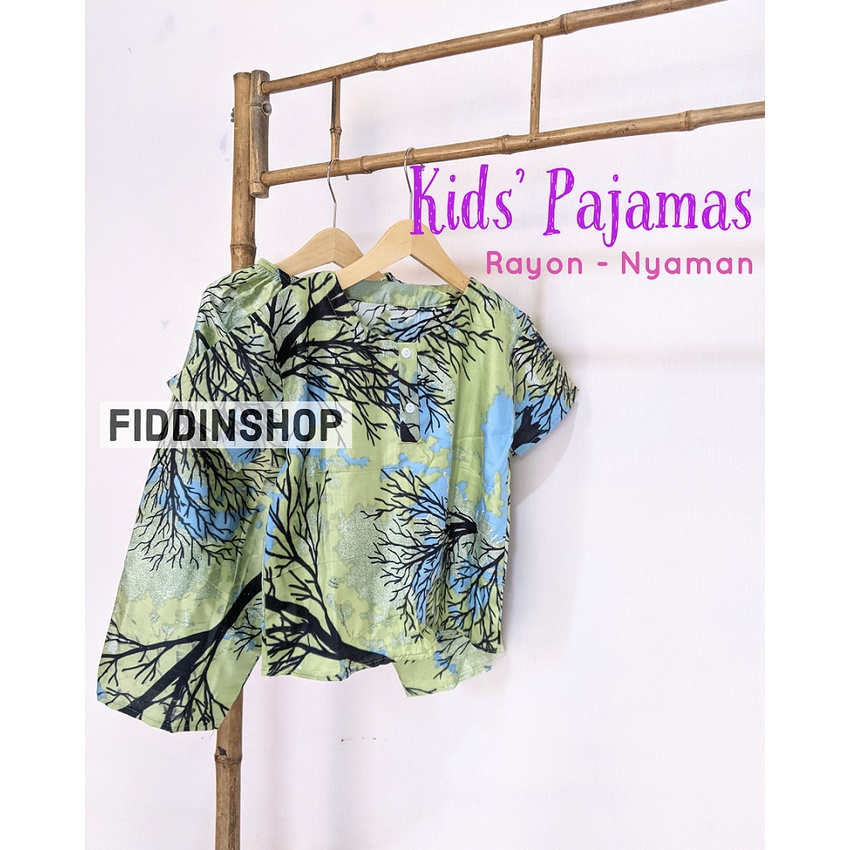 Baju Tidur Piyama Rayon Anak 4th 5th 4 - 5 th