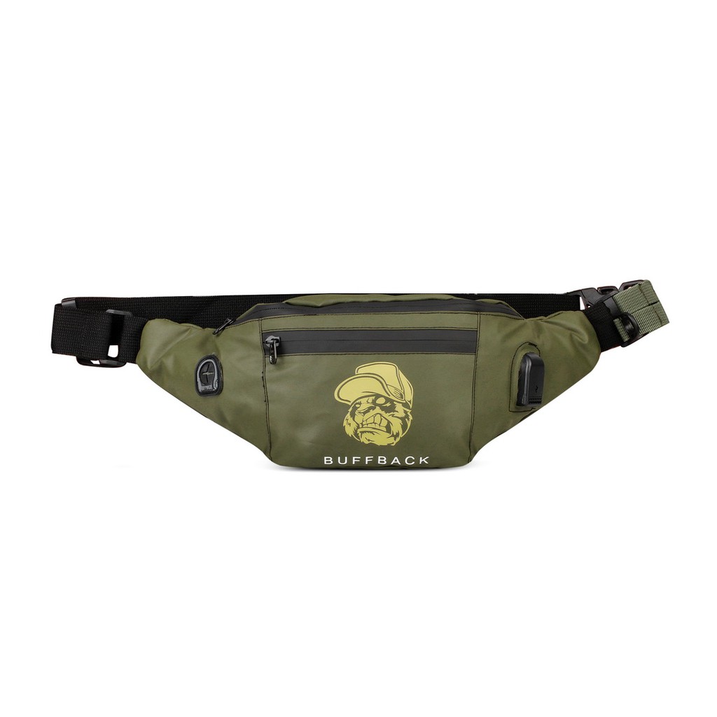 Waistbag Buffback Usb Waterproof Premium Angry Bear