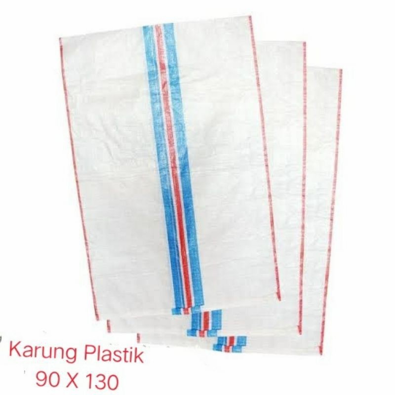 per biji karung plastik kapasitas 100 KG - karung plastik 90 x 130