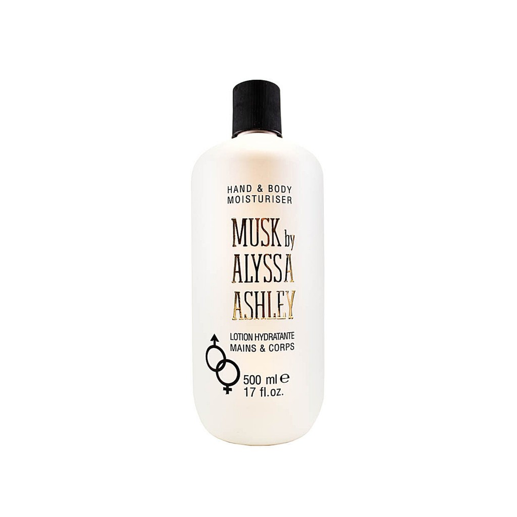 MUSK BY ALYSSA ASHLEY HAND &amp; BODY MOISTURISER LOTION HYDRATANE 500ML ✔300ML